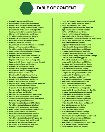 2500 Pasta Recipes – The Ultimate Digital Cookbook Collection