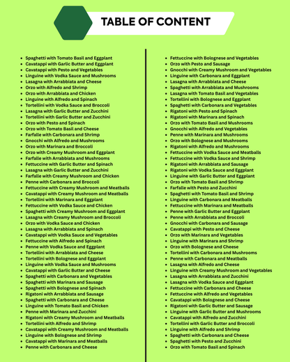 2500 Pasta Recipes – The Ultimate Digital Cookbook Collection