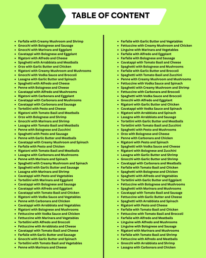 2500 Pasta Recipes – The Ultimate Digital Cookbook Collection