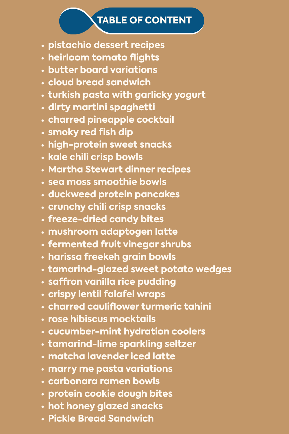 Trendy Recipes for Modern Palates eBook (PDF Format)