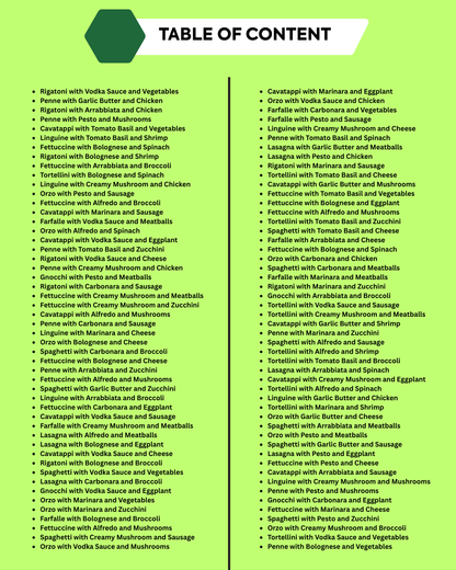 2500 Pasta Recipes – The Ultimate Digital Cookbook Collection