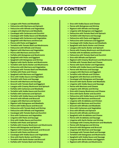 2500 Pasta Recipes – The Ultimate Digital Cookbook Collection