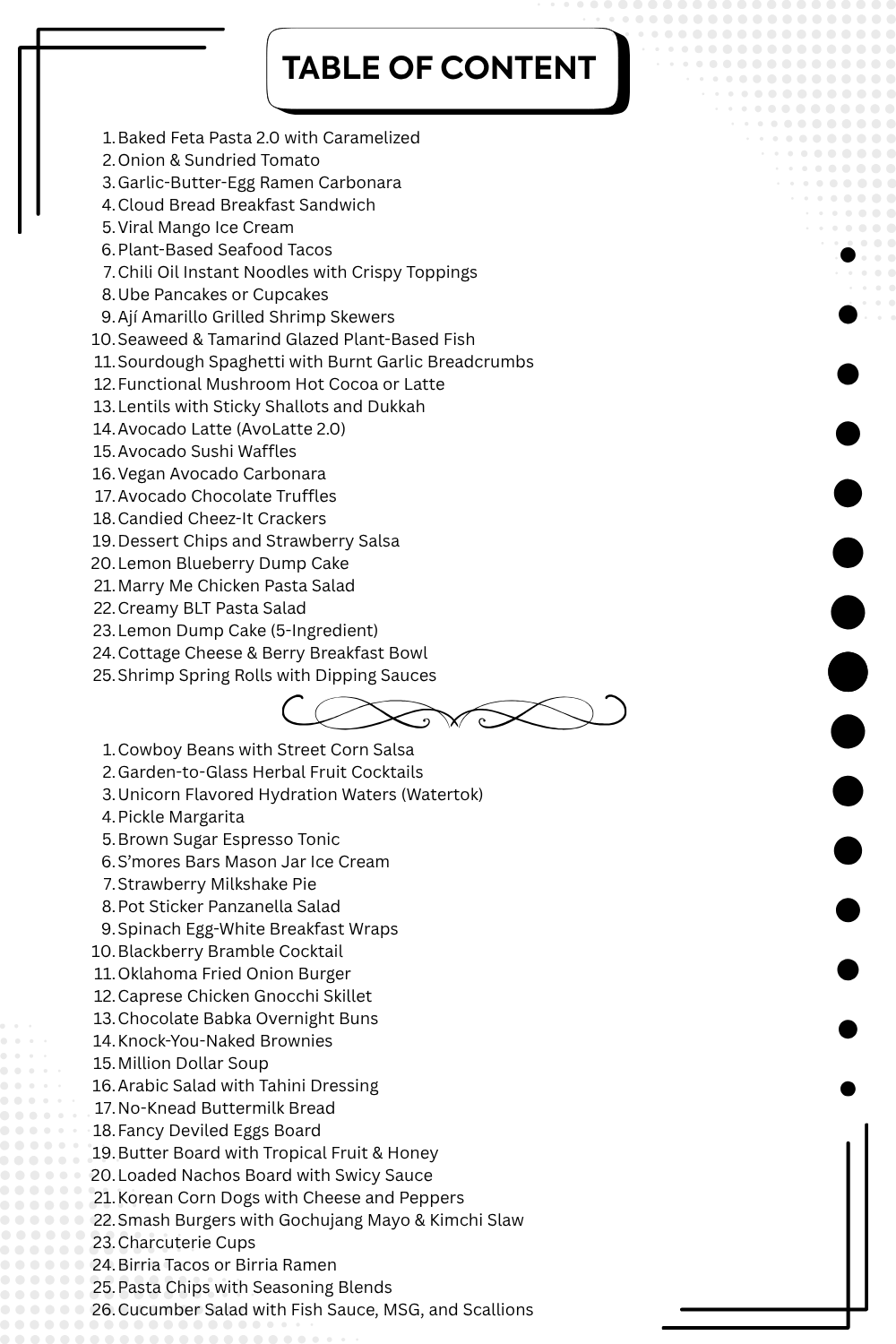 Trend to Table: 50 Viral Recipes Everyone’s Craving in 2025 eBook (PDF Format)