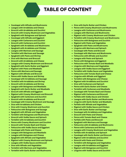 2500 Pasta Recipes – The Ultimate Digital Cookbook Collection