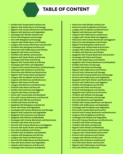 2500 Pasta Recipes – The Ultimate Digital Cookbook Collection