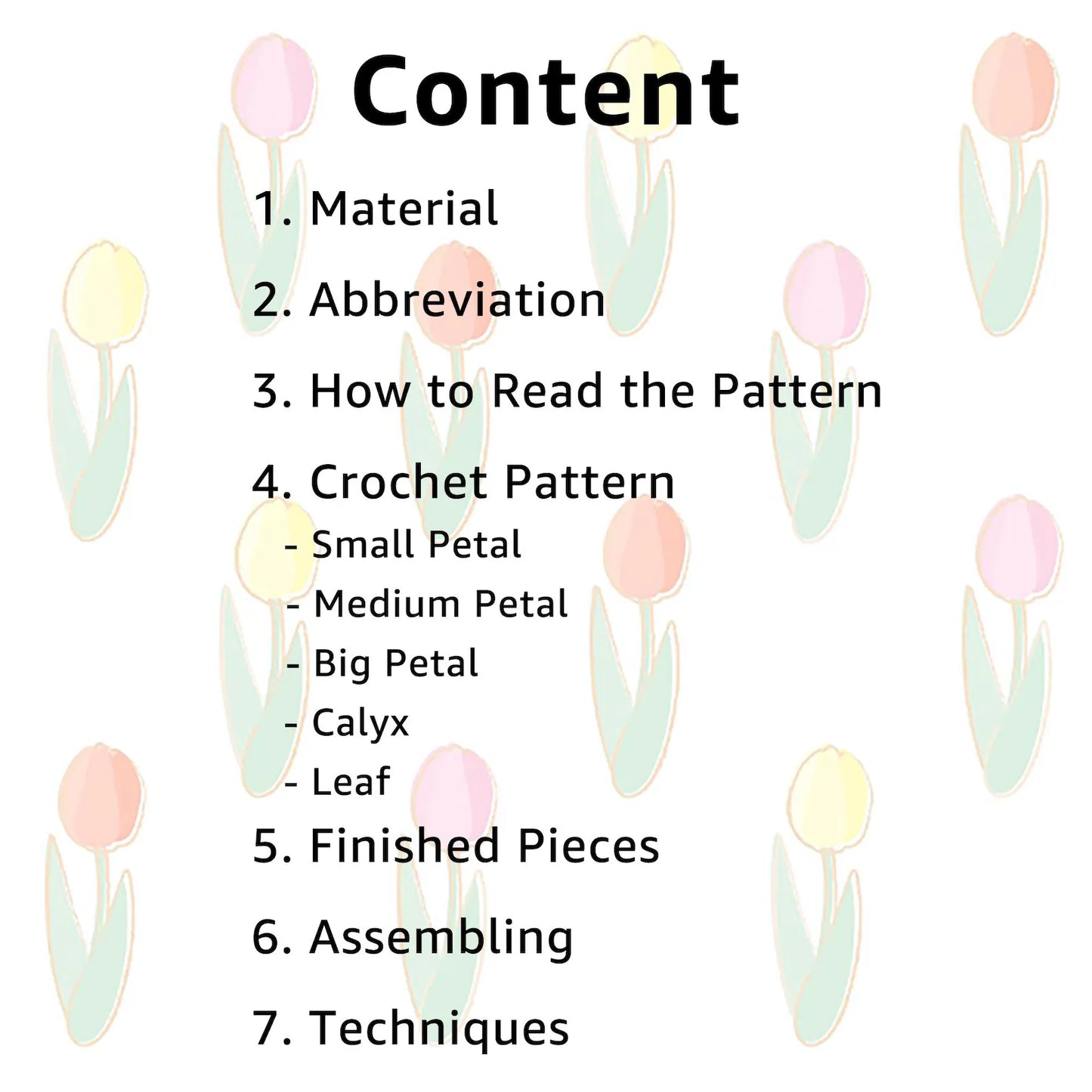 DIY Bell Rose Crochet Pattern | Flower Bouquet PDF