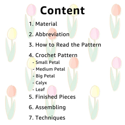 DIY Bell Rose Crochet Pattern | Flower Bouquet PDF