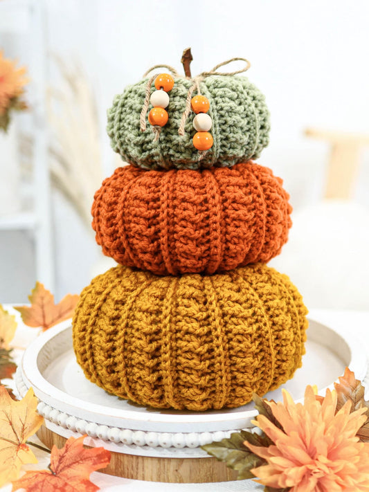 Cozy Fall Pumpkin Crochet Pattern – 7 Sizes | Beginner-Friendly PDF